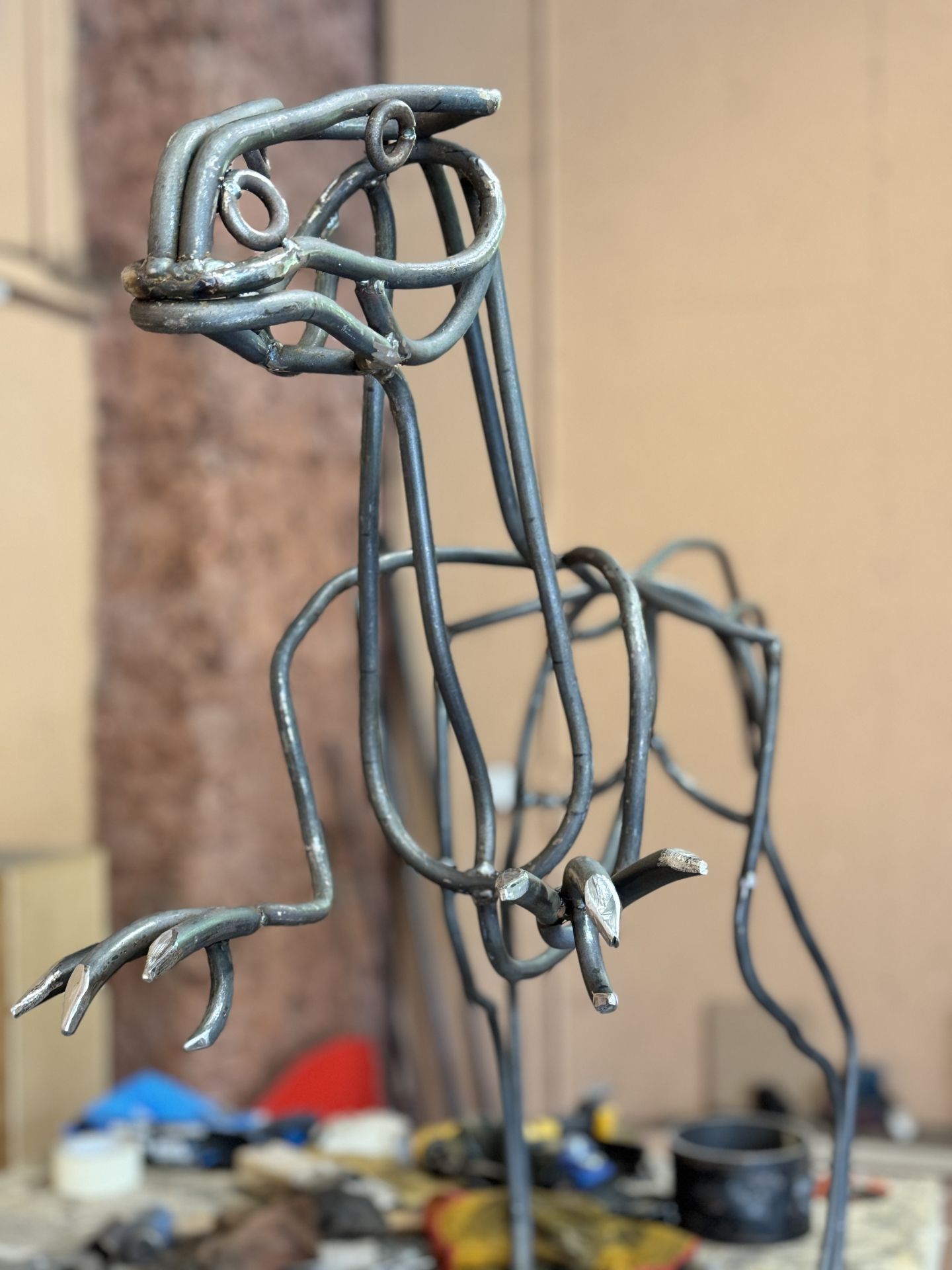 Allan poxton dinosaur sulpture cockington court 56